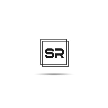 İlk Harf SR Logo Şablonu Tasarımı