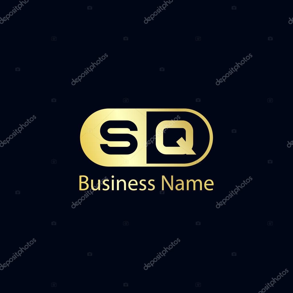 Initial Letter SQ Logo Template Design