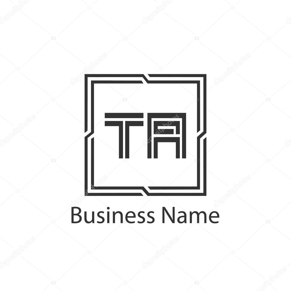 Initial Letter TA Logo Template Design
