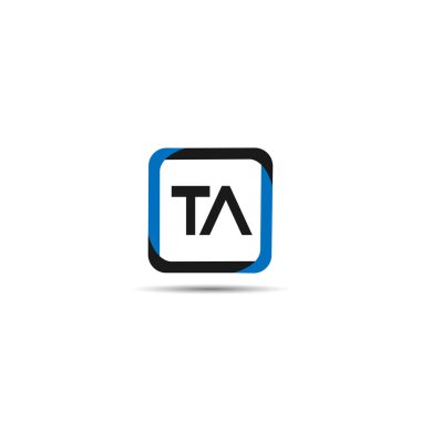 İlk harf Ta Logo tasarım şablonu