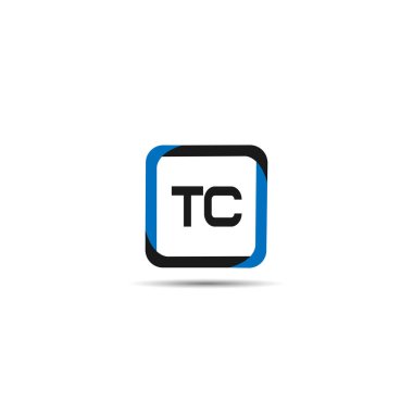 İlk harf Tc Logo tasarım şablonu