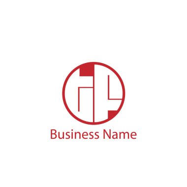 İlk harf Tf Logo tasarım şablonu