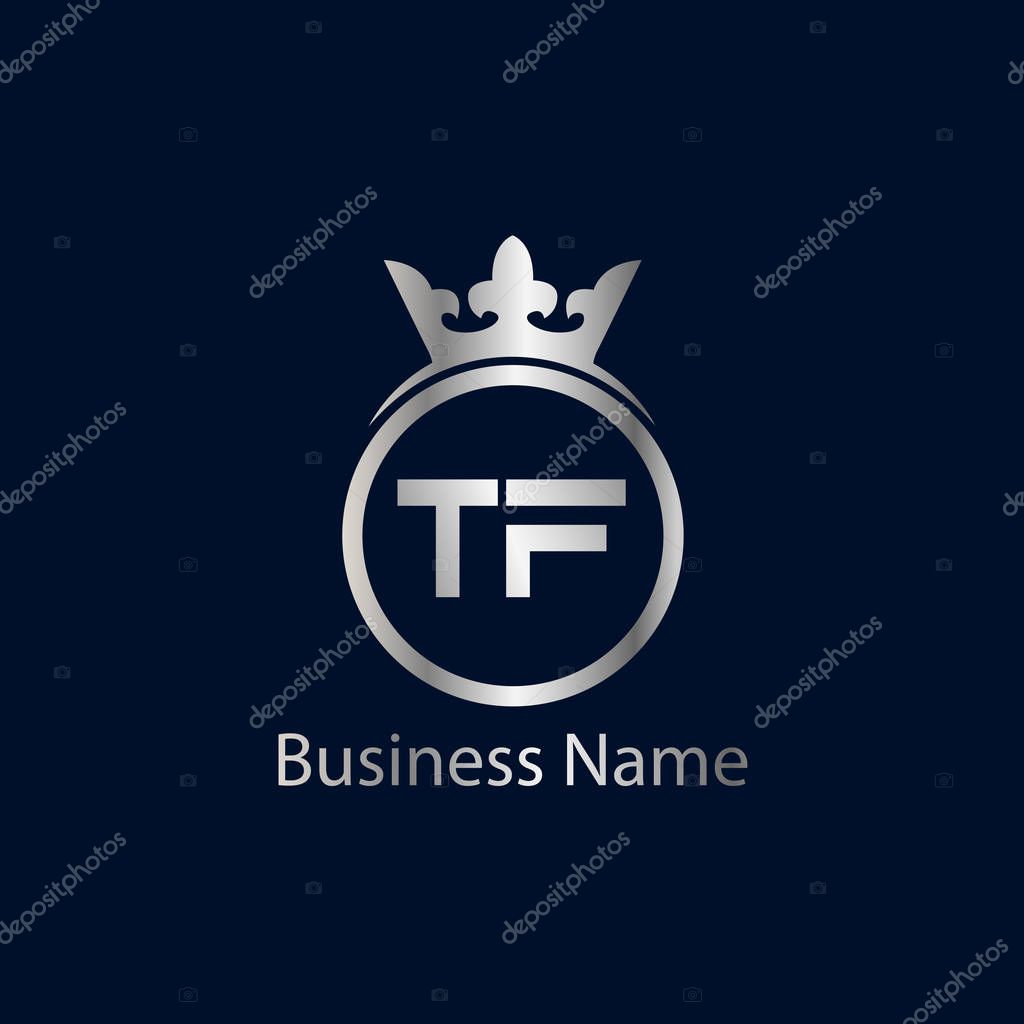 Initial Letter TF Logo Template Design