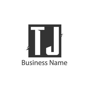 İlk harf Tj Logo tasarım şablonu