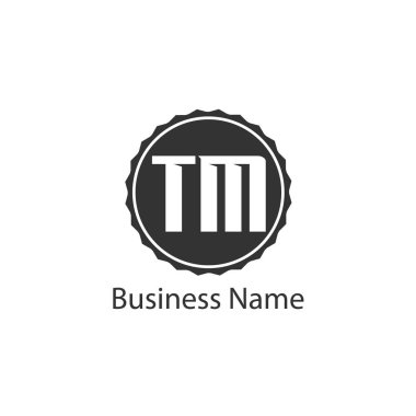 İlk harf Tm Logo tasarım şablonu