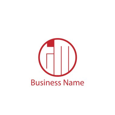 İlk harf Tm Logo tasarım şablonu