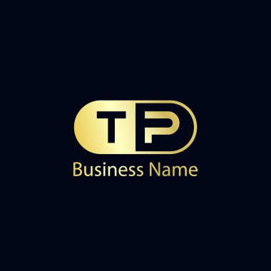 İlk harf Tp Logo tasarım şablonu