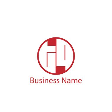 İlk harf Tq Logo tasarım şablonu