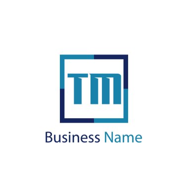 İlk harf Tm Logo tasarım şablonu