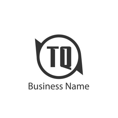 İlk harf Tq Logo tasarım şablonu