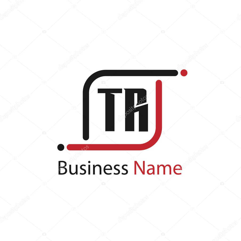 Initial Letter TR Logo Template Design