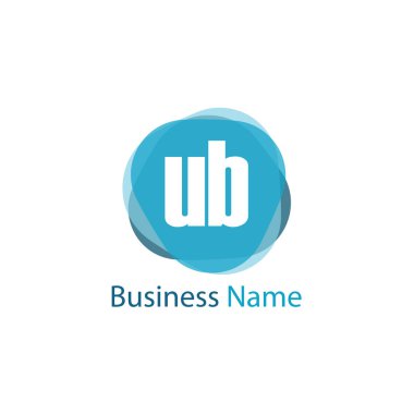 İlk harf Ub Logo tasarım şablonu