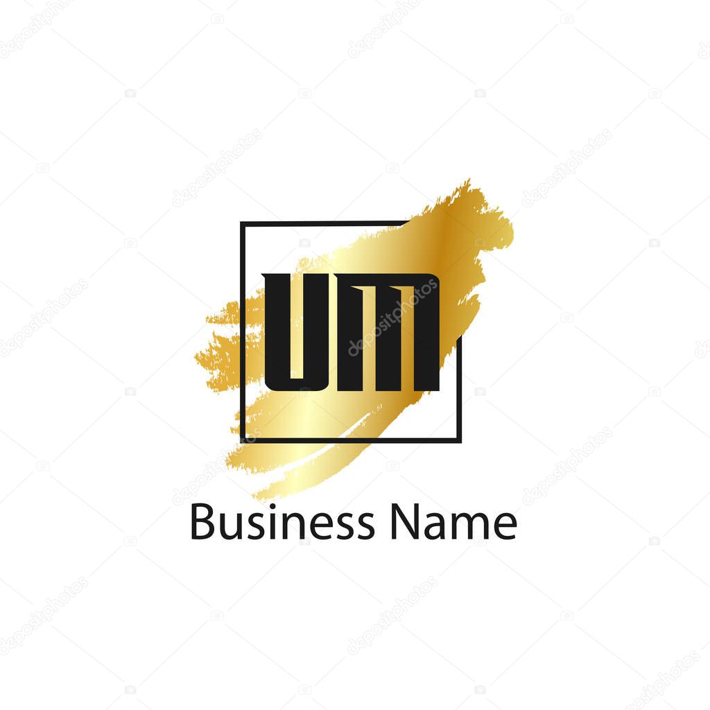 Initial Letter UM Logo Template Design