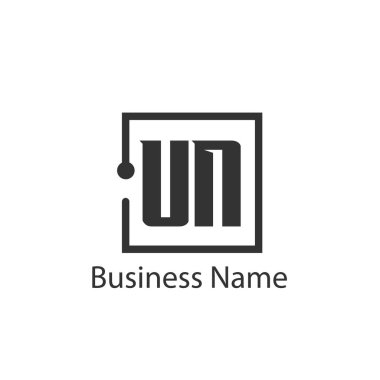 İlk harfleri BM Logo tasarım şablonu