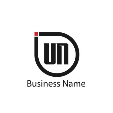 İlk harfleri BM Logo tasarım şablonu