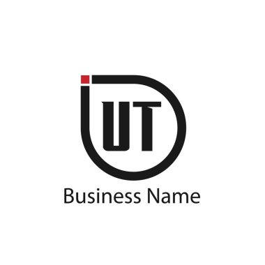 İlk mektup Ut Logo tasarım şablonu