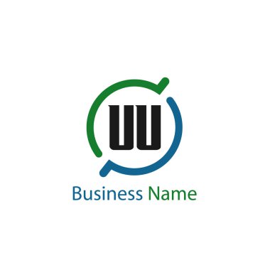 İlk harf Uu Logo tasarım şablonu