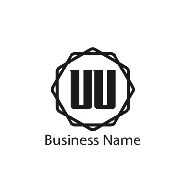 İlk harf Uu Logo tasarım şablonu
