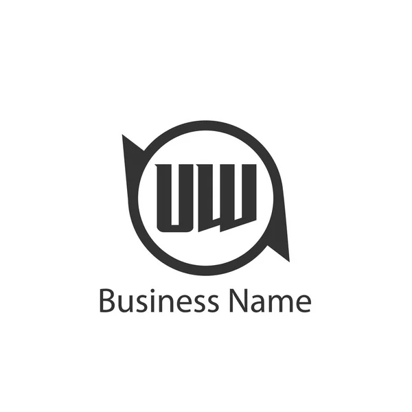 Carta Inicial Diseño Plantilla Logo — Vector de stock