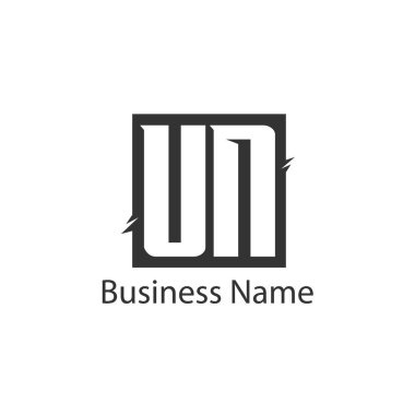 İlk harfleri BM Logo tasarım şablonu