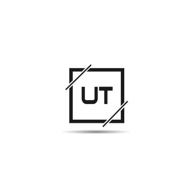 İlk mektup Ut Logo tasarım şablonu