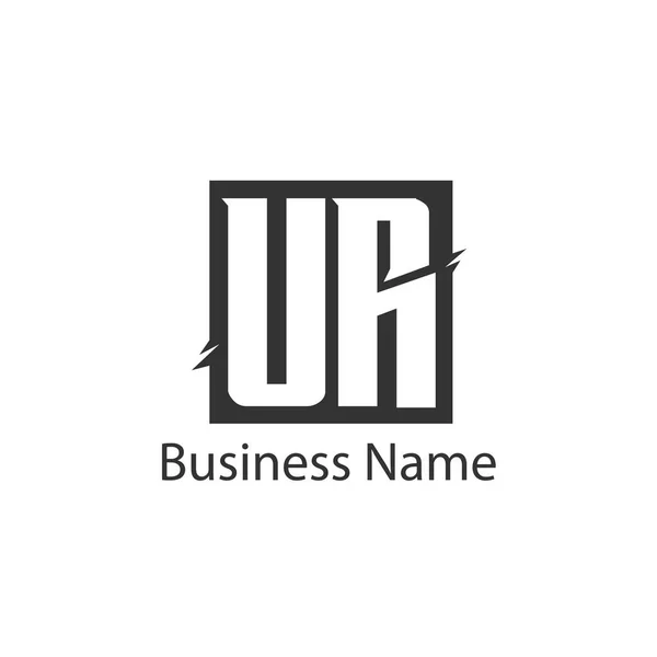 Carta Inicial Logo Plantilla Diseño — Vector de stock