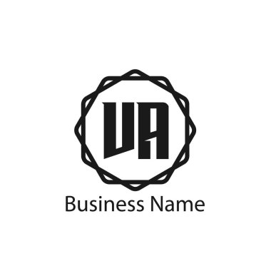 İlk mektup Va Logo tasarım şablonu