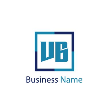 İlk harf Vb Logo tasarım şablonu