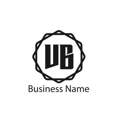 İlk harf Vb Logo tasarım şablonu