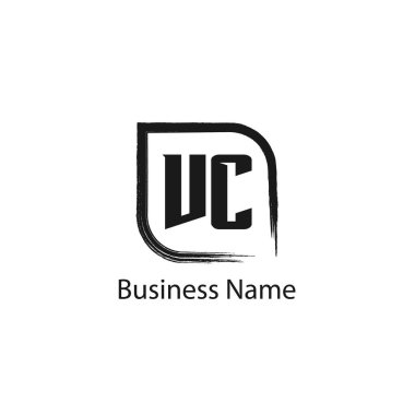 İlk harf Vc Logo tasarım şablonu