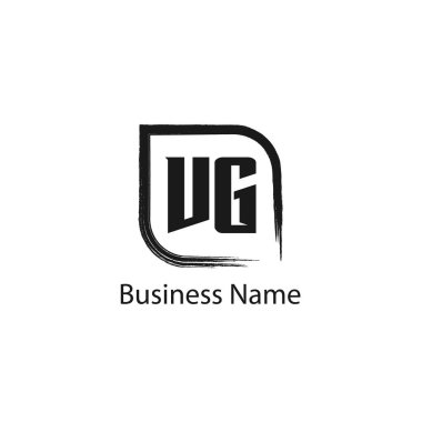 İlk harf Vg Logo tasarım şablonu