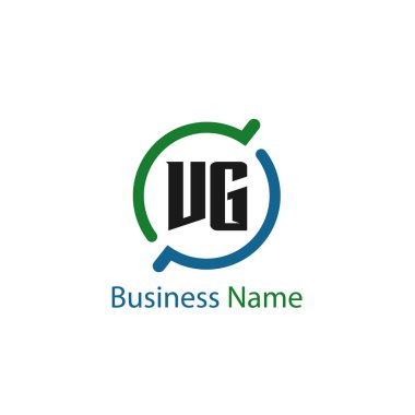 İlk harf Vg Logo tasarım şablonu