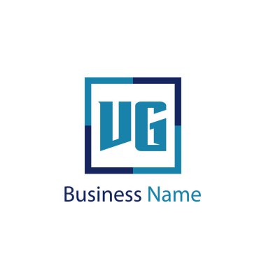 İlk harf Vg Logo tasarım şablonu