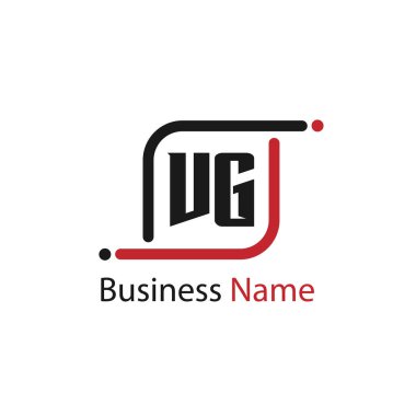 İlk harf Vg Logo tasarım şablonu