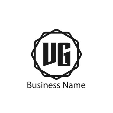İlk harf Vg Logo tasarım şablonu