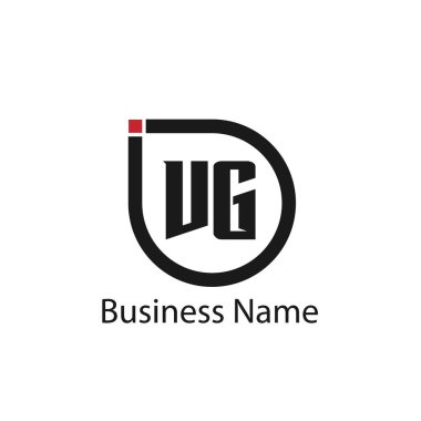 İlk harf Vg Logo tasarım şablonu