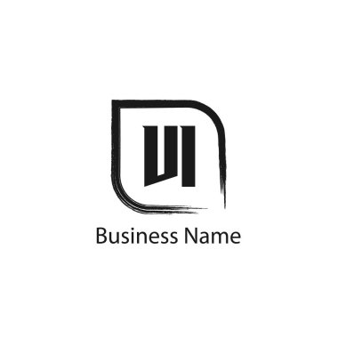 İlk harf Vi Logo tasarım şablonu