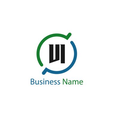 İlk harf Vi Logo tasarım şablonu