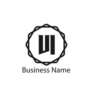 İlk harf Vi Logo tasarım şablonu