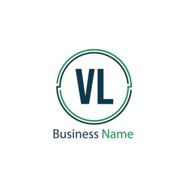 İlk harf Vl Logo tasarım şablonu