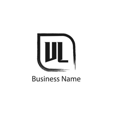 İlk harf Vl Logo tasarım şablonu