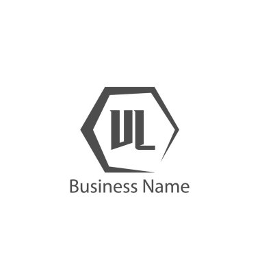 İlk harf Vl Logo tasarım şablonu