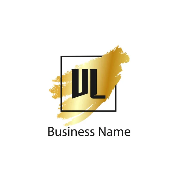 İlk harf Vl Logo tasarım şablonu