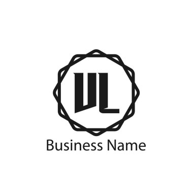 İlk harf Vl Logo tasarım şablonu