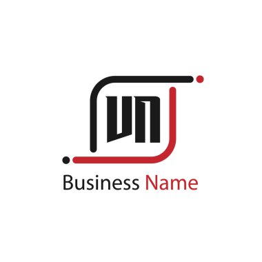 İlk harf Vn Logo tasarım şablonu