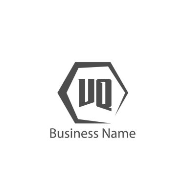İlk harf Vq Logo tasarım şablonu