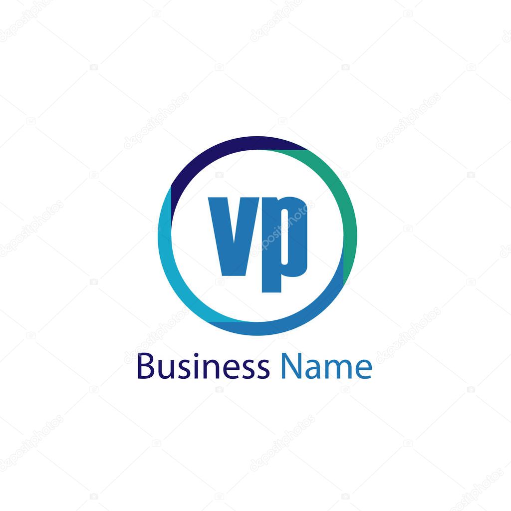 Initial Letter VP Logo Template Design