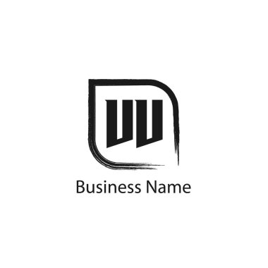 İlk harf Vv Logo tasarım şablonu