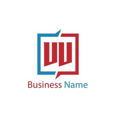 İlk harf Vv Logo tasarım şablonu