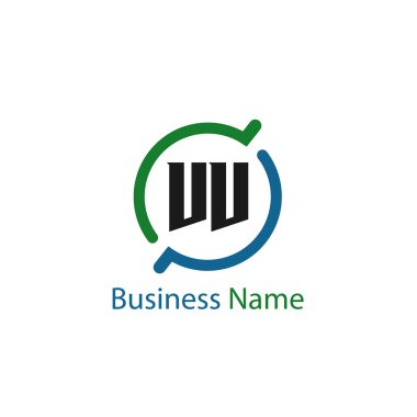 İlk harf Vv Logo tasarım şablonu